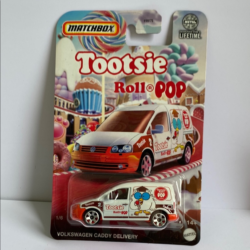 🚖3/$36🚖 Matchbox Tootsie Roll Pop Volkswagen Caddy Delivery Diecast